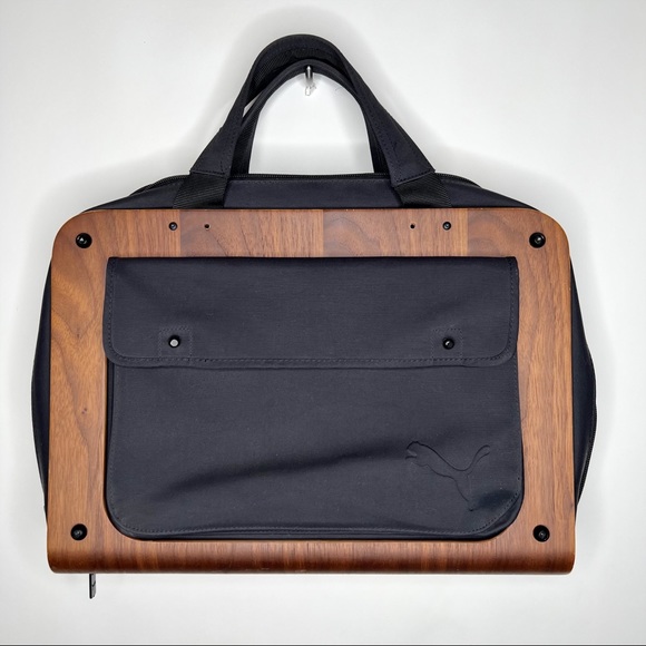 Puma Urban Mobility Bag Black Wood Laptop Bag Travel Limited Edition Neutral - Picture 4 of 10
